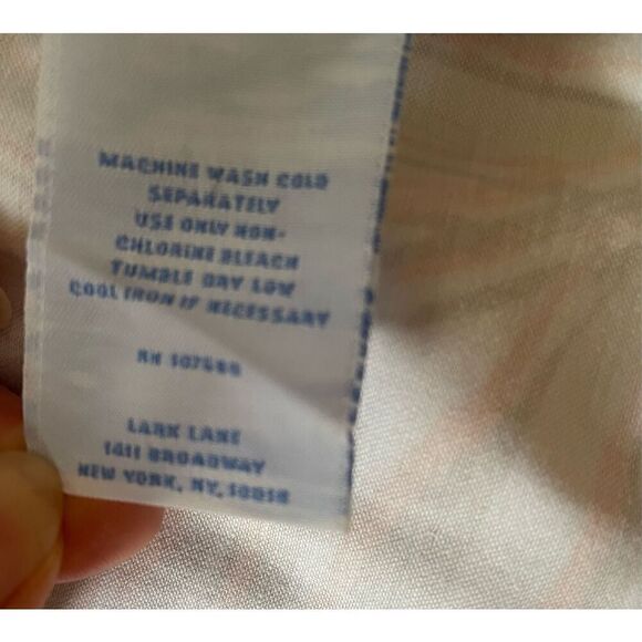 NWOT Lark Lane Tropical Print Blazer Coconut Buttons Size 16 - Picture 4 of 7